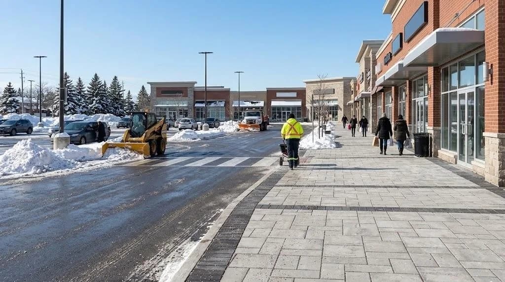 Snow Removal for Retail Plazas: Keeping Customers Moving All Winter