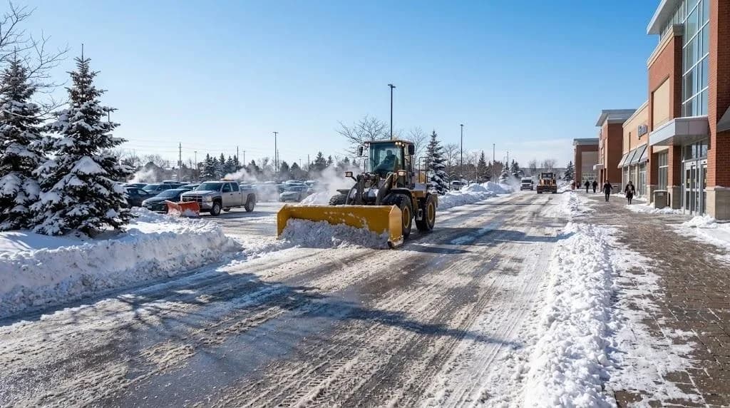Parking Lot Snow Plowing: Keeping Commercial Lots Open After a Storm