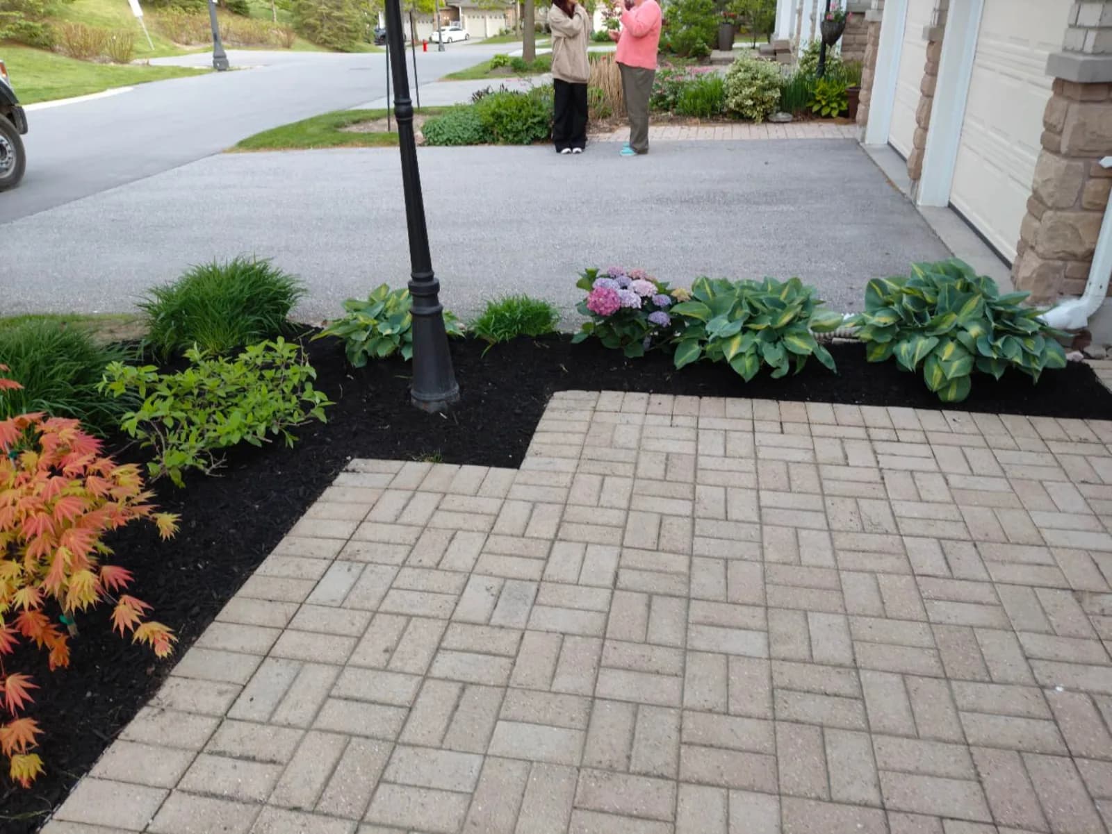 Recent landscaping in Aurora